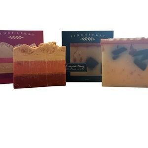 Artisan Soap Set - Red, Pink, Cream